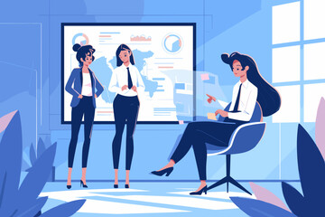 Fototapeta premium business people in office