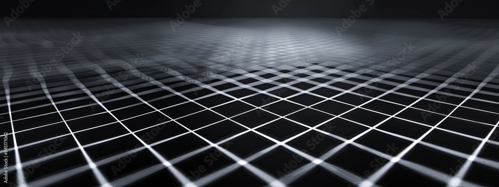 Poster black and white futuristic grid background technology texture design template banner website header 