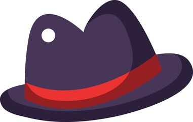 Fedora hat illustration