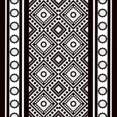 Fashion pattern fabric seamless black and white