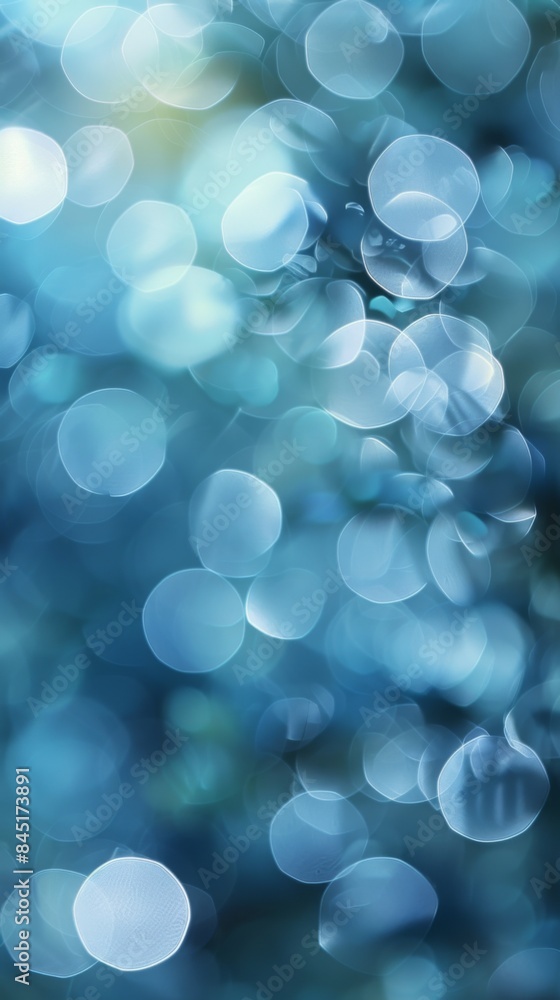 Aufkleber the image is a blue background with many small circles. the circles are of different sizes and are s