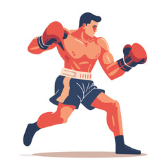 Boxing illustrations illustration isolated on white background