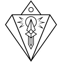 Mystical rune illustration modern - Vector design and illustration - Digital vector - Latest vector - Premium Victor