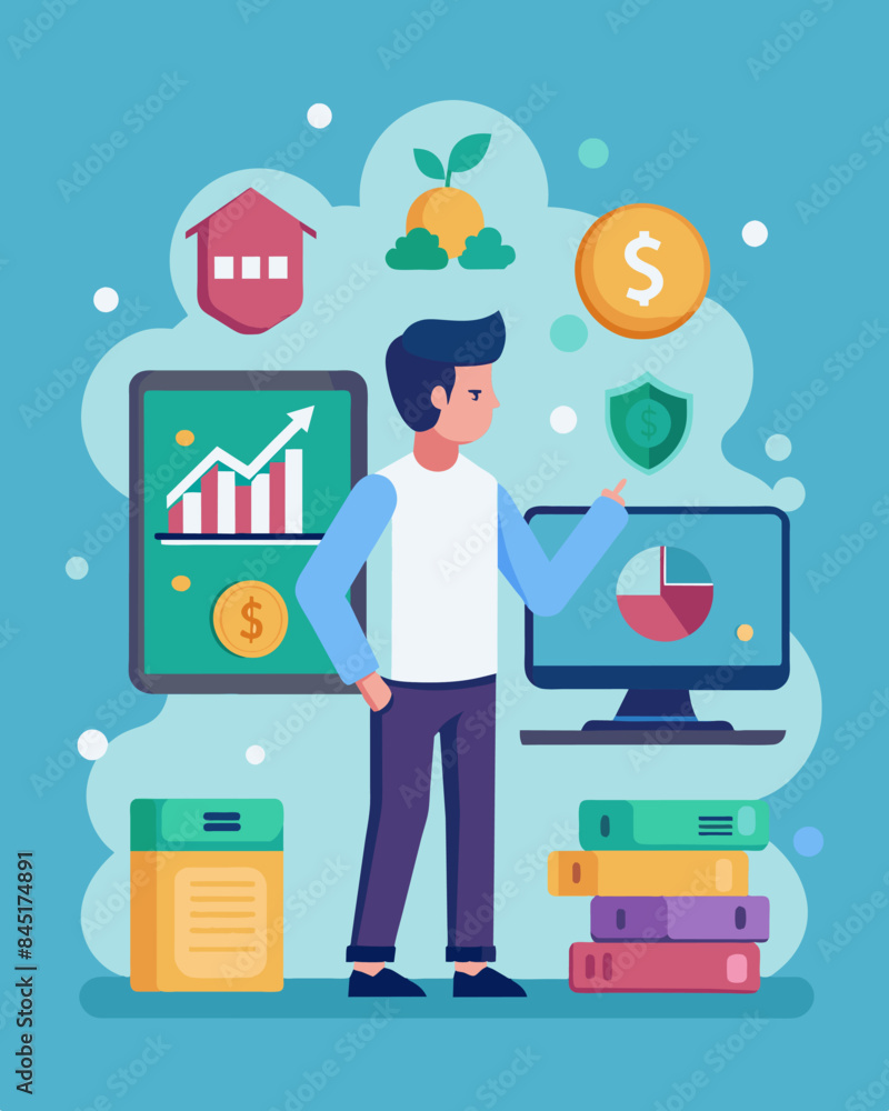 Poster an interactive game that simulates reallife financial scenarios teaching students how to make smart 