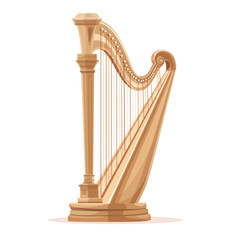 harp illustrations illustration isolated on white background