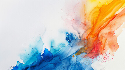 Obraz premium Colorful watercolor splashes background texture