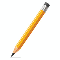 Pencil illustration isolated on white background