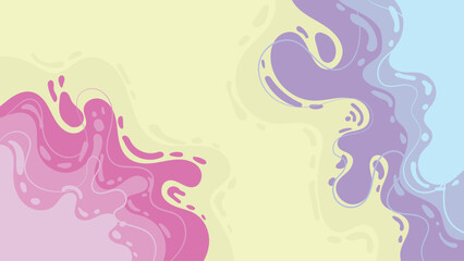 abstract colorful fluid hand drawn splash background design
