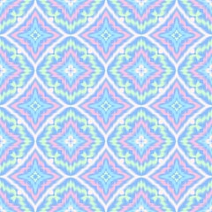 Seamless Ikat ethnic traditional Textile pattern geometric abstract folklore ornament Tribal ethnic...