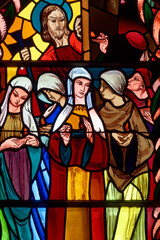 Parable of the wise virgins.. Parabole des vierges sages. Annecy - France