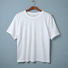 Blank white t-shirt mockup