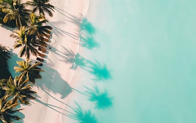 A drone's eye view of the crystalline summer ocean.