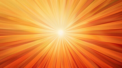 Obraz premium A bright orange sun with a bright yellow background