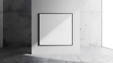 A black and white square with no color