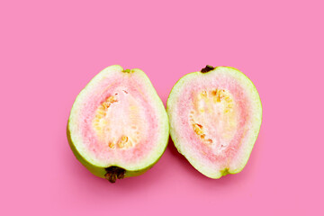 Fresh tropical pink  guava fruit