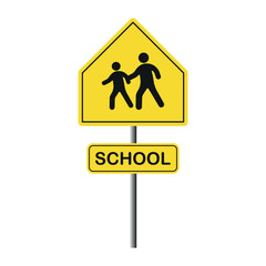 Back to School Road Sign