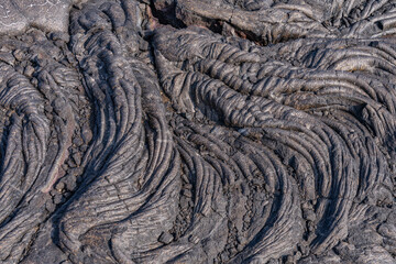 Pāhoehoe (also spelled pahoehoe, from Hawaiian meaning 