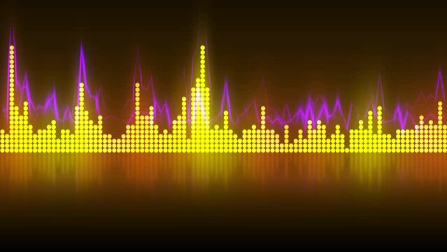 オーディオスペクトラムのループ映像