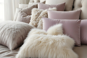 white sofa in a room