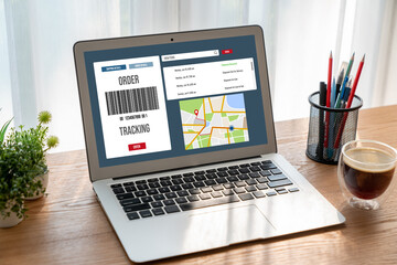 Delivery tracking system for e-commerce and modish online business to timely goods transportation...