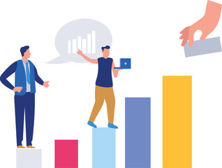 The boys are working.