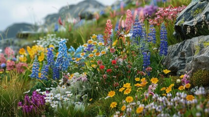 Obraz premium Mountain herbs and flowers