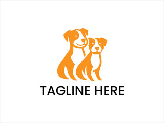 simple dog logo design,minimal pet logo vector