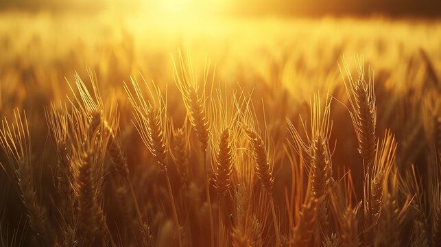 Endless spring  a wheat field s eternal renewal and the infinity of life in the season of growth