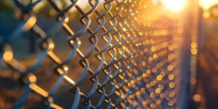 Ensuring Safety Durable Fence Protects Outdoor Concert Venue from Potential Vehicle Threats. Concept Security, Music Events, Venue Safety, Vehicle Protection, Concert Security