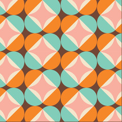 50s Mid Century Modern Seamless Pattern
