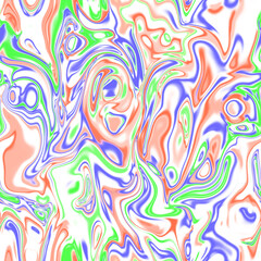 Holographic seamless pattern. The effect of flowing iridescent liquid. Psychedelic effect. Fairy tale unicorn trend background. 90s fashion..