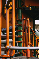 Detail of equipment on children playground