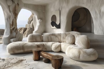 Collection of Large corner sofa with several chairs in the room designs inspiration ideas