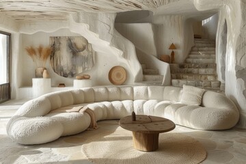 Collection of Large corner sofa with several chairs in the room designs inspiration ideas