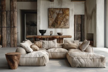 Collection of Large corner sofa with several chairs in the room designs inspiration ideas