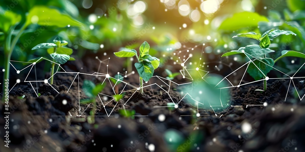 Poster machine learning boosts crop yield predictions optimizes resource allocation and reduces waste. conc