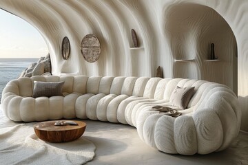 Collection of Large corner sofa with several chairs in the room designs inspiration ideas