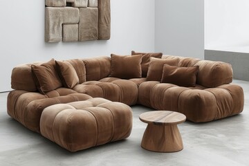 Collection of Large corner sofa with several chairs in the room designs inspiration ideas
