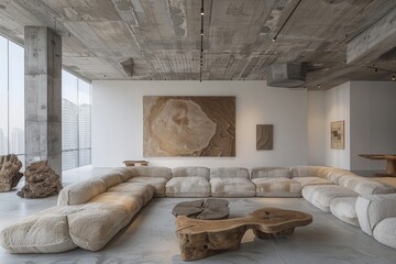 Collection of Large corner sofa with several chairs in the room designs inspiration ideas