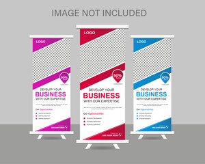  Corporate rollup  banner design template 