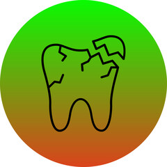 Broken Tooth Icon