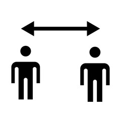 social distancing icon