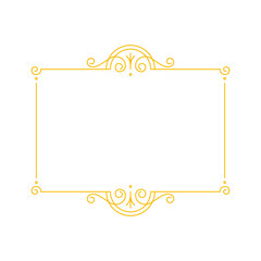 gold vintage frame for text