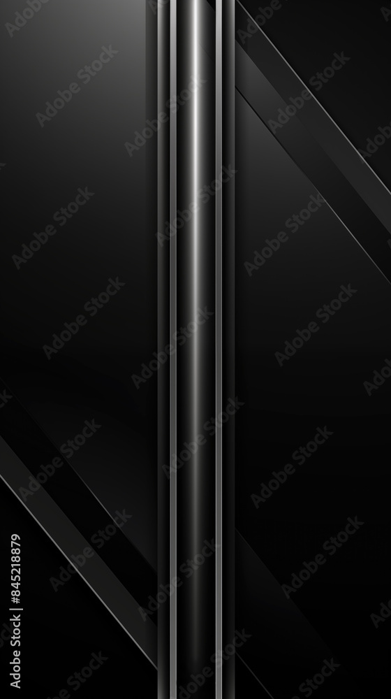 Poster elegant abstract design with vertical metallic lines on a sleek dark background. the image highlight