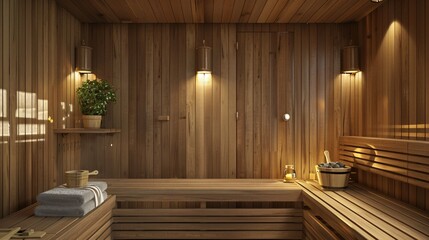 Steam chamber add-on for sauna experience.