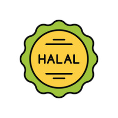 Halal vector icon