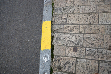 Fototapeta premium trottoir et route