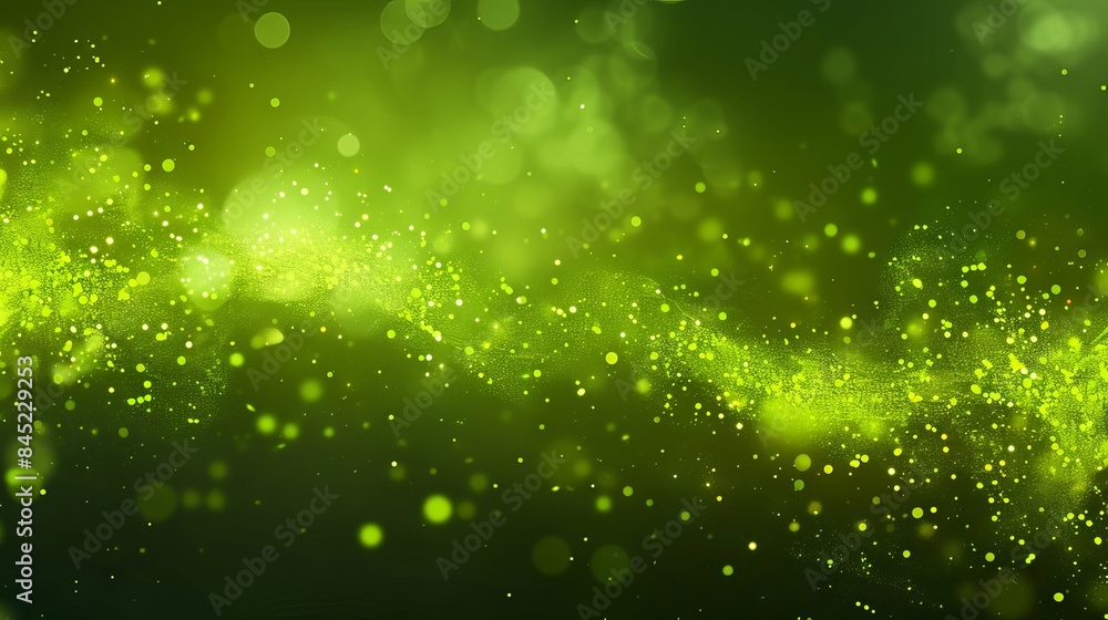 Poster green bokeh nature abstract background vector illustration for fresh and serene design projects with