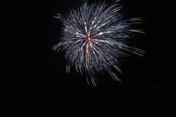 秋の夜空を彩る芸術花火