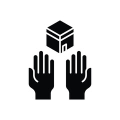 Obraz premium Prayer vector icon